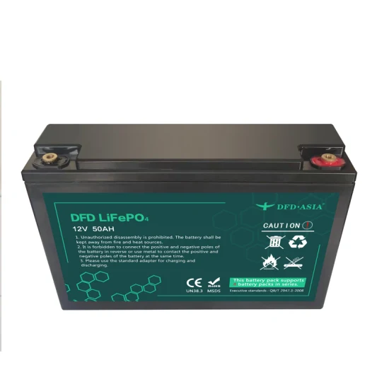Pacco batteria solare agli ioni di litio LiFePO4 ricaricabile portatile da 12 V 50 Ah LiFePO4